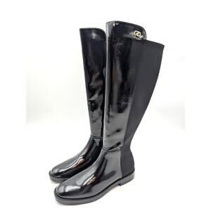 Aerosoles Trapani Knee High Boots Round Toe Women's Black Size US5.5 EU36